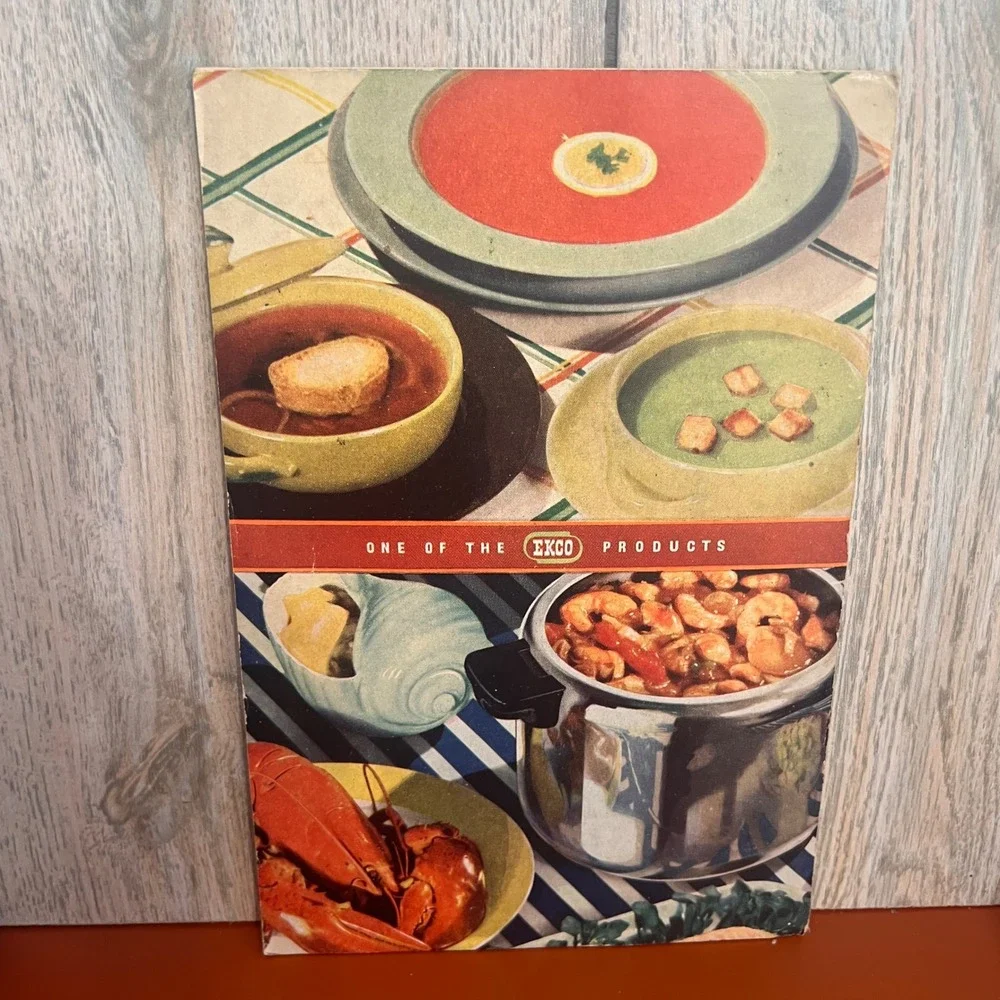 Vtg 1945 Ekco Pressure Cooker Minute Magic Cookbook Instruction Manual Booklet